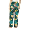 thumbnail image 3 of Naloa Hawaiian Style Print Women’s Ultra-Soft Comfy Pajama Lounge Pants with Pockets & Drawstring, 3 of 8