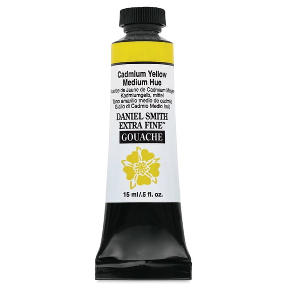Daniel Smith Extra Fine Gouache - Cadmium Yellow Medium Hue, 15 ml Tube