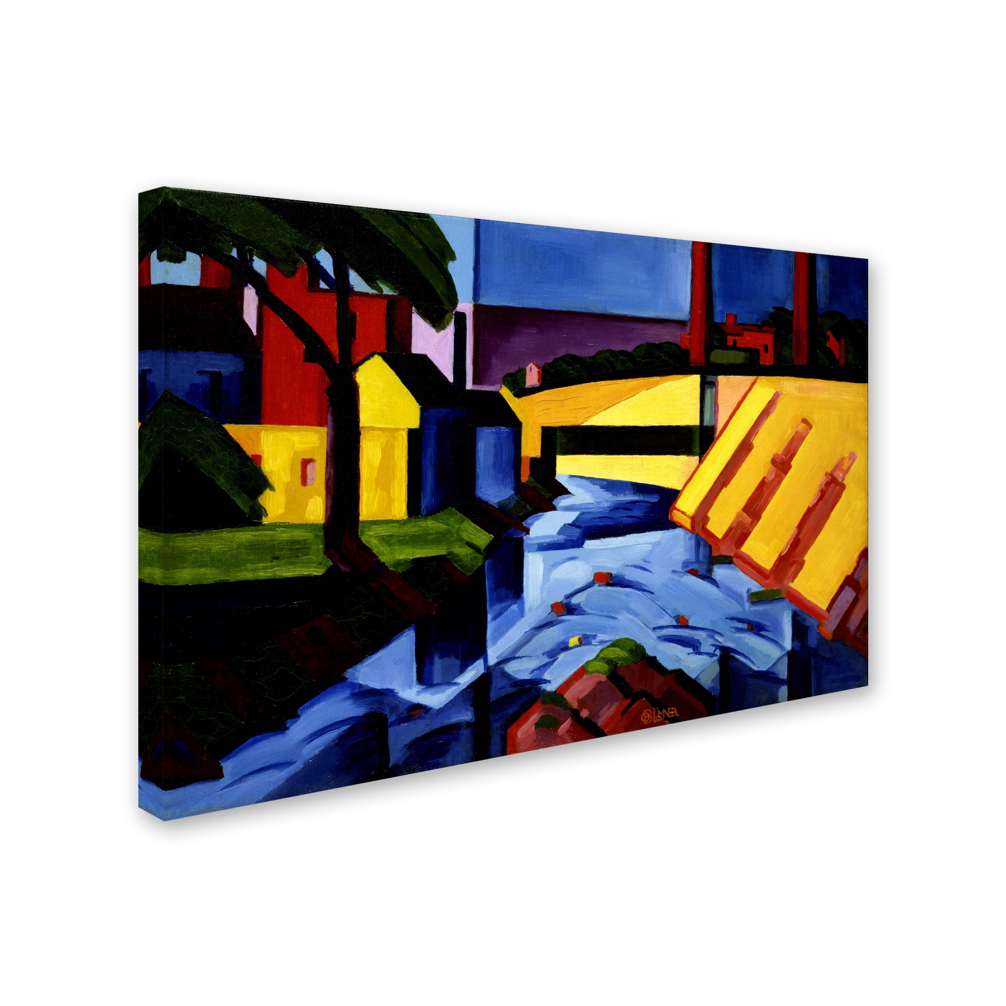 Trademark Fine Art 'Evening Tones' Canvas Art by Oscar Bluemner