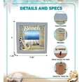 thumbnail image 2 of Puzzled CoTa Global Vintage Beach 4x4 Frame - Blue Distressed Wood Anchor Photo Frame, Handmade Beach Anchor Nautical Picture Frame For Tabletop or Wall Hang - 7.25 Inches, 2 of 7