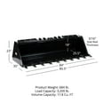 thumbnail image 2 of Titan Attachments 84" HD Skid Steer Dirt Bucket with Bolt-On Teeth, Rated 3,200 LB, Universal Quick Tach, 2 of 10