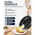 thumbnail image 6 of Granitestone 15 Pc Hammered Pots and Pans Set Non stick Cookware Set Pot and Pan Set Nonstick with Utensils, Induction Ready & Dishwasher Safe, Charleston Collection, Black, 6 of 7