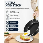 Granitestone 15 Pc Hammered Pots and Pans Set Non stick Cookware Set Pot and Pan Set Nonstick with Utensils, Induction Ready & Dishwasher Safe, Charleston Collection, Black