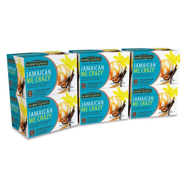 Market Main Onecup Jamaican Me Crazy Compatible With Keurig K Cup Brewers 72 Count 6 Boxes Of 12 Pods Walmart Com Walmart Com