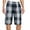 3 Black/Cream/Blue, variant on Men's Plaid Checkered Multi Pocket Elastic Waist Lightweight Casual Cargo Shorts (8 Black/Burgundy/White, XL)
