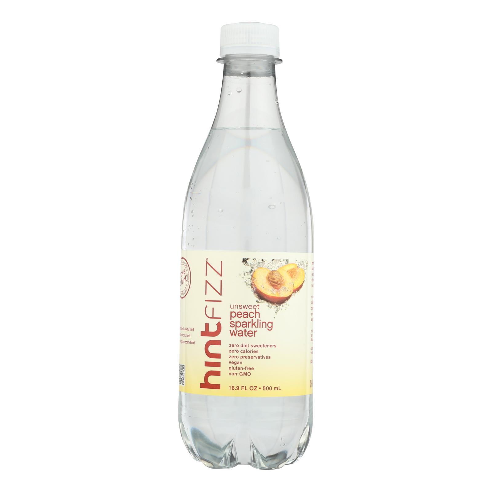 Hint Water Fizz Peach Unswtnd Case of 12 16.9 fl oz Walmart