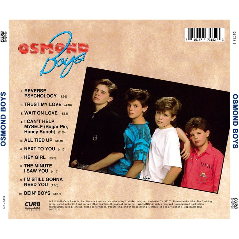 Osmond Boys - Osmond Boys - Opera / Vocal - CD - Walmart.com