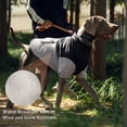 thumbnail image 4 of Dog Coat Reversible Waterproof Reflective Plush Jacket with Detachable Harness Design and Folded Fur Collar No Pull No Choke Non-Hairy Cozy Cold Weather Clothes for Medium and Large Dogs, 4 of 8