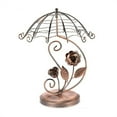thumbnail image 3 of Vintage Style Umbrella Rose Earring Tree Jewelry Display Metal Jewels Display Stand, Ornament Storage for Bedroom/Home/Store, 3 of 8