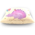 thumbnail image 4 of Happy Holiday Velvet Plush Throw Pillow Cushion Case Cover - 18" x 18" - Invisible Zipper Home Decor Floral for Couch Sofa No Insert, 4 of 5