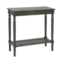 DecMode Black Traditional Wood Console Table, 31"W x 32"H