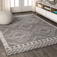 thumbnail image 5 of JONATHAN Y MOH200C-4 Amir Moroccan Beni Souk Gray/Cream 4 ft. x 6 ft. Area Rug, 5 of 10