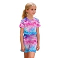 thumbnail image 6 of Auroural Big Girls Clothes 2 Piece Sets for Girls Kids Girls Fashion Cute Print Loose Short Sleeve Top Shorts Set Homewear Set, 6 of 8