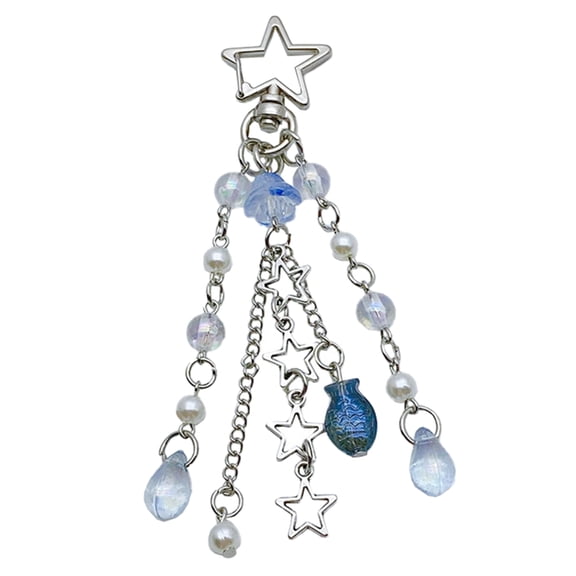 WINDLAND Cute Christmas Tree Keyring Mini Fish Pendant Keychain Cartoon Bag Pendant Charm Keys Holder Perfect Gift for Woman Girl