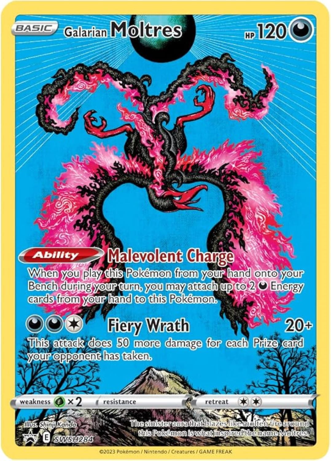 Pokemon Trading Card Games SAS 12.5 Crown Zenith Galarian Tin - Moltres 4 Booster Packs