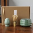 thumbnail image 4 of Set de Matcha Japonés 580ml Bowl de Cerámica y Bambú para Salón de Té Gloria Batidor de Matcha, 4 of 8
