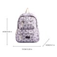 thumbnail image 2 of HUISZJ Bow Print School Backpack, Creative Preppy College Backpack, Middle School Bag for Travel Commute Work (Purple), 2 of 10