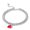 Red, variant on Women's Luxury Classic Love Heart Charm Pendant Beaded Bracelet Chain Bangles-Pink