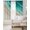 Turquoise, variant on Blue Gradient Beach Black Out Curtains 54 Inch Long, Short Curtains for Small Window, Watercolor Coastal Seaside Waves Ombre Room Darkening Window Curtains for Kitchen Bedroom 42"x54" 2 Panels