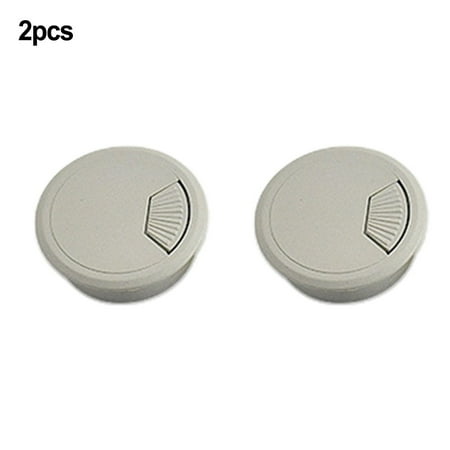 

2pcs Desk Plastic Grommet Table Cable Computer Desk Cover Wire Hole Cover