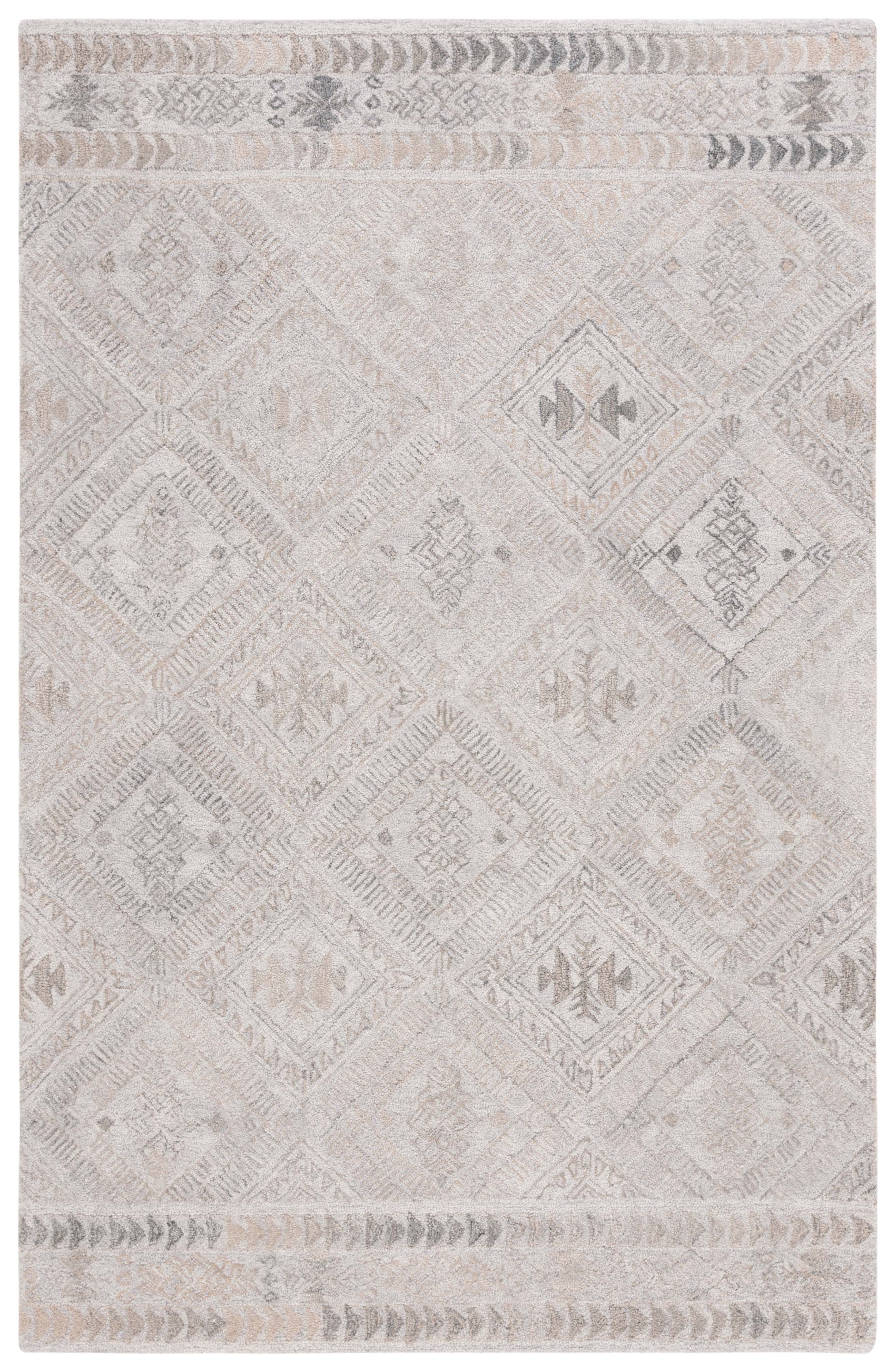 SAFAVIEH Abstract Camillo Tribal Area Rug, Gray/Beige, 6' x 9'