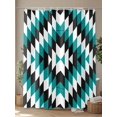 thumbnail image 4 of Shower Curtain Aztec Boho Bathroom Curtains with Hooks, Waterproof Fabric Bohemian Abstract Geometric Turquoise Bath Shower Curtains Set for Bathroom Bathtubs Decor 36x72 Inch, 4 of 8