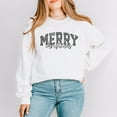 thumbnail image 5 of Merry Christmas Varsity Checkered - Sweatshirt, 5 of 6