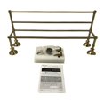 thumbnail image 3 of Pfister Tisbury 24 in. 4-Bar Towel Rack with 2-Hanging Hooks in Brushed Gold, 3 of 5