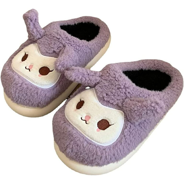 PIKADINGNIS Cute Slipper for Women Girls Fuzzy Slippers Women Kawaii  Slippers Indoor Outdoor Shoes Home Floor Slippers 