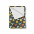 thumbnail image 2 of Frog Soft Flannel Fleece Blanket, Cartoon Style Colorful Frogs with Crowns Nursery Themed Animals with Hand Drawn Stars, Cozy Plush for Indoor and Outdoor Use, 50" x 70", Multicolor, by Ambesonne, 2 of 6