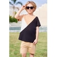 thumbnail image 6 of Arshiner Toddler Boy Summer Clothes Outfits Kids Colorblock Short Sleeve T-shirt Shorts Set, 6 of 6