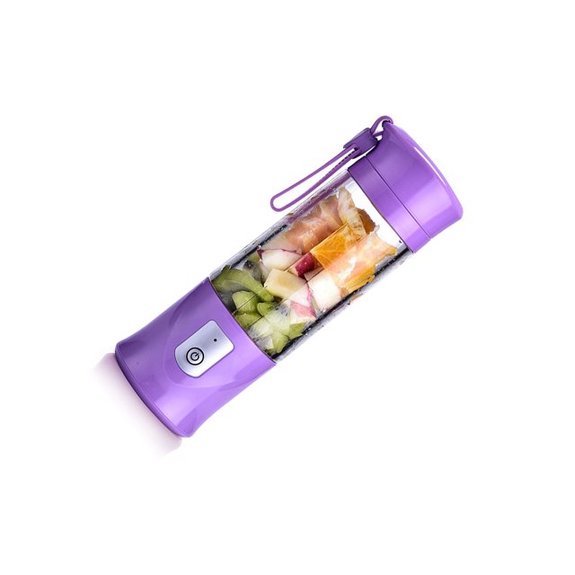 Matsuzay Exprimidor eléctrico multifunción de 400ml, licuadora de acero inoxidable, 18000r/min, máquina de jugo de frutas y verduras para el Electrodomésticos Violeta