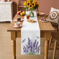 thumbnail image 4 of Farm Purple Flowers Lavender Table Runner 36 Inches Long,Kitchen Dining Tablerunners Country Dragonfly Linen Table Runners Dresser Scarves for Home Dinner Wedding Holiday Party Decor, 4 of 9