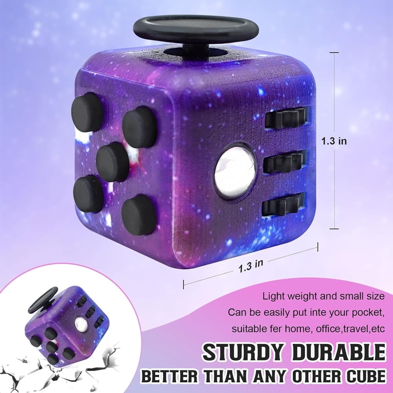 Cubo Anti-Estrés Fidget Con Múltiples Botones | Juguete Sensorial Portátil De 3 Cm Para Niños Y Adultos