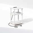 thumbnail image 3 of Mesita de noche Furinno Just Turn-Tube de 3 niveles con USB blanca, 3 of 6