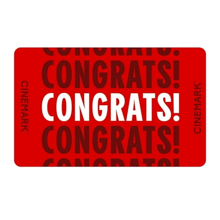 Cinemark $50 Congratulations eGift Card [Email Delivery]