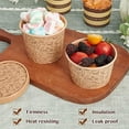thumbnail image 5 of 50 Pack 8 oz Paper Containers with Vented Lids, Kraft Paper Food Cups, Soup Containers Cups with Lids, Disposable Bowls for Hot Soup for Storing Food or Carrying Out, 5 of 6