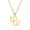 Gold C, variant on Women Stainless Steel Personalized Hip Hop Lite Version Stethoscope Shaped Simple Initial 26 Alphabet Letters Heart Charm Pendant Necklace D