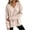 Beige, variant on Women's Solid V-Neck Top Asymmetrical Hem Flared Long Sleeve Winter Casual Fashion Top