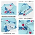 thumbnail image 3 of Dailycode Small Short Sleeve Button Down Shirts Shark with Love Balloon Casual Shirt 3-10 Years, 3 of 9