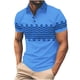 thumbnail image 2 of pstuiky camiseta de hombre, Camisa informal de verano con solapa y botones de color liso para hombre ropa de hombre m, 2 of 8
