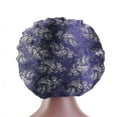 thumbnail image 1 of Bonnet de Soins Capillaires à Larges Bords Satiné Imprimé Floral à la Mode pour Femmes, 1 of 11