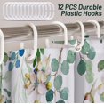 thumbnail image 6 of Abstract Boho Floral Botanical Shower Curtain，Spring Flowers Shower Curtains, Polyester Fabric Waterproof Bathroom Shower Curtains for Bathroom Decor 72 x 72 Inch, 6 of 6