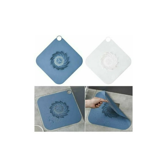 Shower Drain Filter, 2 Pieces Silicone Drain Shower Hair, Shower Drain Covers Pretty Easy To Install And Clean For Bathroom Drain