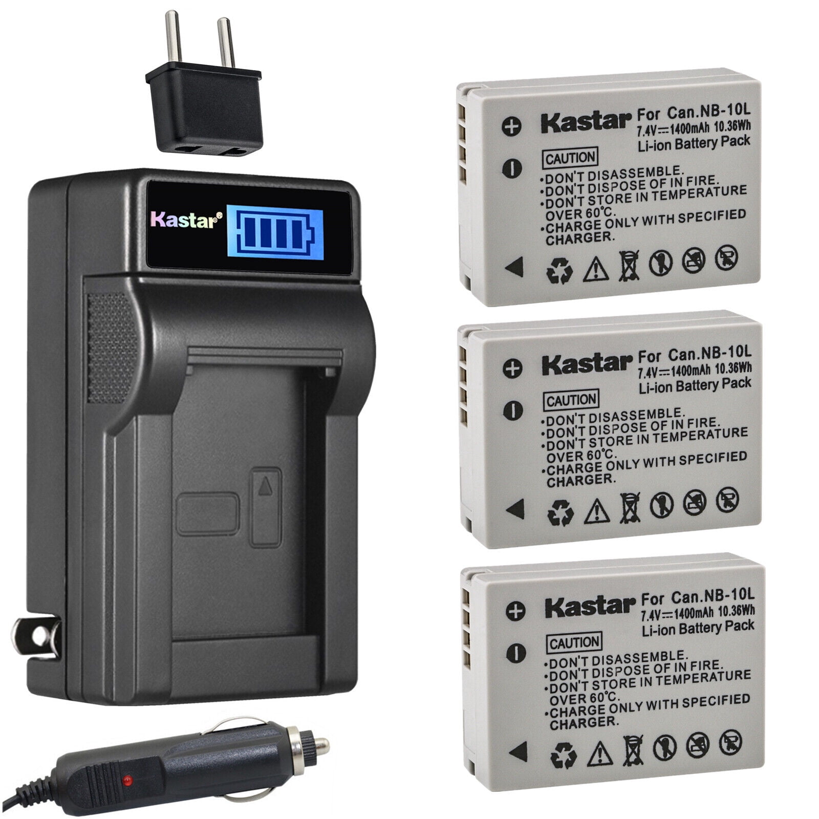 2 Batteries EXTENSILO 1000mAh Pour Canon PowerShot G10 G11 G12 – 7,4V – Neuves Originales