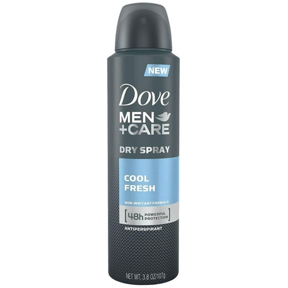 Dove Men   Care Dry Spray Antiperspirant, Cool Fresh 3.80 oz (Pack of 2)