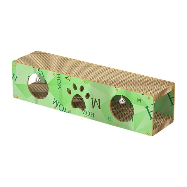 Casa rascadora para gatos, túnel de juego, litera para gatos, protector de muebles, rascador para gatos, escondite interior para gatos y mascotas XL Verde