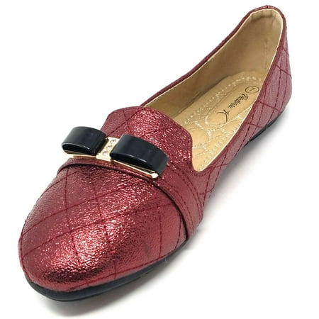 

Women s Sparkle-Studded Ballet Ballerina Flats Slip-on Loafers Flats w/ Buckle