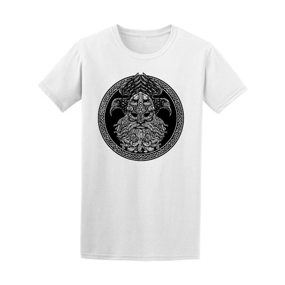 Norse God Odin With Crows Tee Men's -Image by Shutterstock
