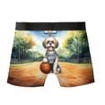 thumbnail image 2 of Happy Father's Day Shih Tzu Playing Basketball with Best Dad Jersey All Over Print Boxer Briefs Underwear for Men Dad Lion Dog Lover Gifts - 13006, 2 of 6